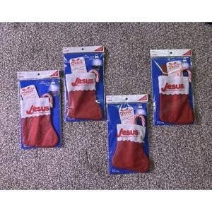 Jesus Sweetest Name I Know Candy Cane Story Stocking Scripture Bookmark Set Of 4